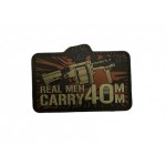 Нашивка PVC/ПВХ с велкро Real Men Carry 40 mm